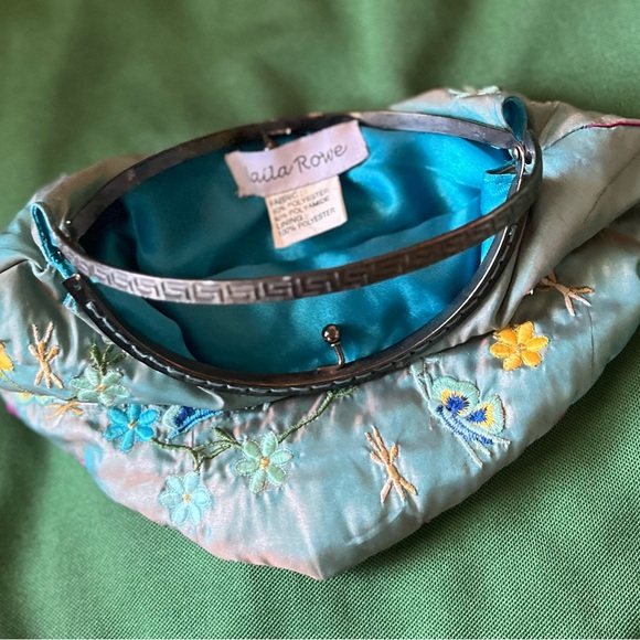 LAILA ROWE-VINTAGE EVENING CLUTCH/PURSE with ajustable HANDLE - Picture 4 of 10